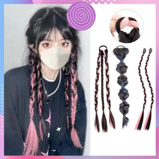   TG02  Dây Buộc Tóc Giả Thắt Bím Bện Tóc Thời Trang Nữ Tóc Tết Tóc Giả Thắc Bím 