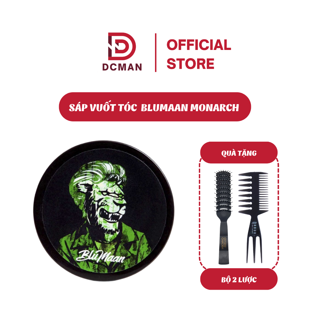 Sáp Vuốt Tóc Nam Blumann Monarch Matte Paste - Bluman Sư Tử, Hươang Ẩm Cho Tóc Dày và Khô