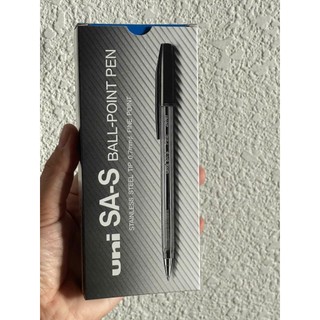 Bút bi Uni SA-S xanh - Nhật bản, bút uni SAS ngòi bút 0.7mm (1 cây)