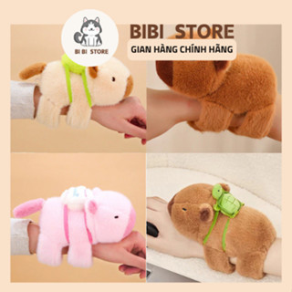 Gấu Bông Capybara Vòng Đeo Tay Mini – Trang Trí Xe Đạp Xe Máy – Phụ Kiện Balo Cute