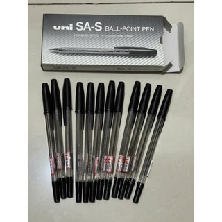 Bút bi Uni SA-S xanh - Nhật bản, bút uni SAS ngòi bút 0.7mm (1 cây)