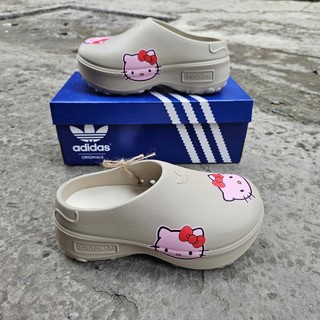  Sục adidas HELLO KITTY Sục ADIFOM STAN SMITH MULE nữ - FREE SHIP - Giày sục đế độn tăng chiều cao 5cm - hổ trợ đổi size 