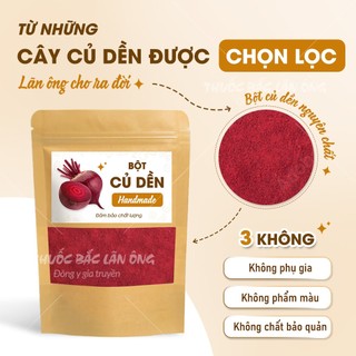 Bột củ dền 100g, củ dền đỏ nguyên chất, bột rau củ ăn dặm, pha uống, tạo màu thực phẩm, giàu chất xơ