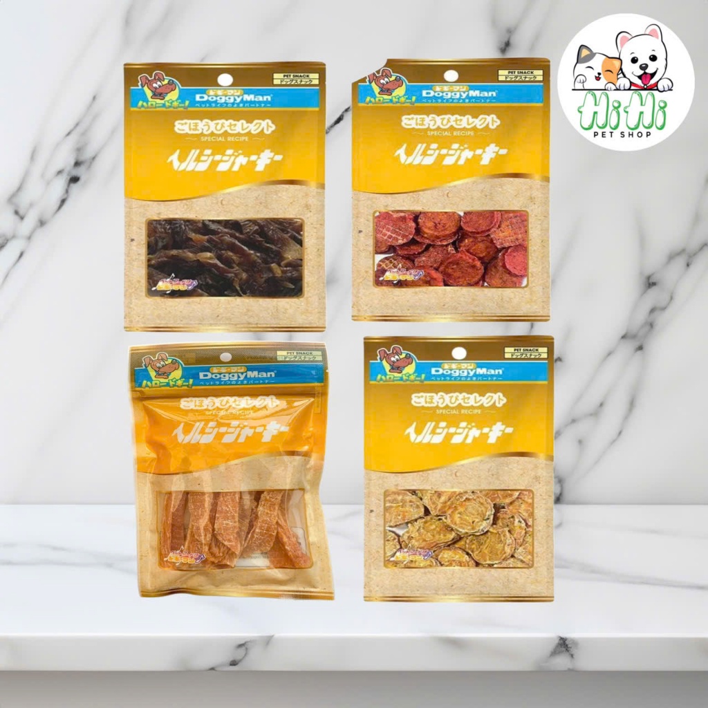 Bánh thưởng cho chó Doggyman, gà sấy khô cho chó Doggyman gói 90gr