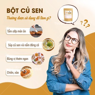Bột củ sen nguyên chất 1kg (Giàu dinh dưỡng, hỗ trợ giảm cân)