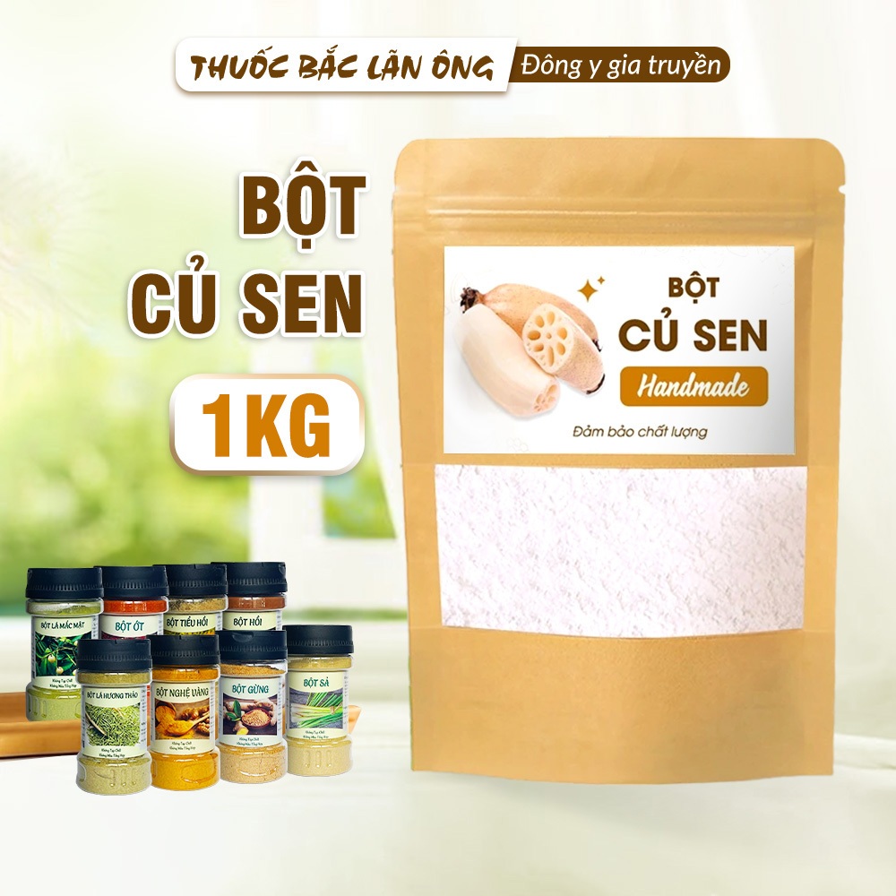 Bột củ sen nguyên chất 1kg (Giàu dinh dưỡng, hỗ trợ giảm cân)