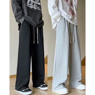 Quần thun Ống Rộng Nam Màu Đen và Xám - phong cách trẻ trung basic dễ phối đồ, dễ mặc nam nữ