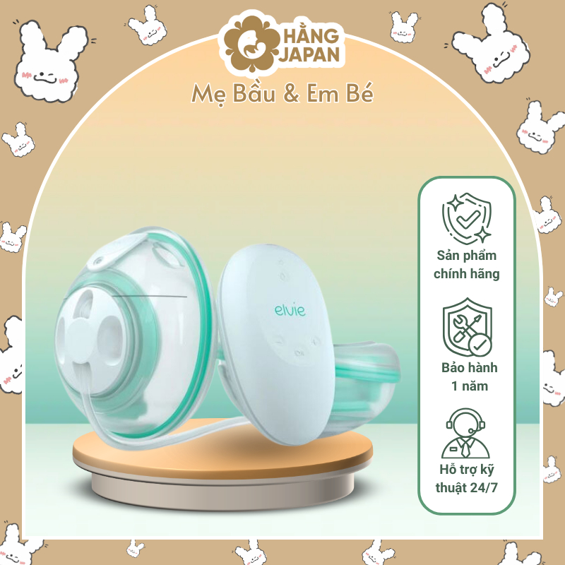 Máy hút sữa điện đôi elvie stride plus chính hãng, nội địa Mỹ