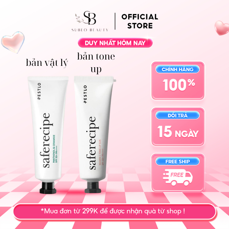 Kem chống nắng PESTLO Safe Recipe Sun Essence SPF50 PA++++ 50ml