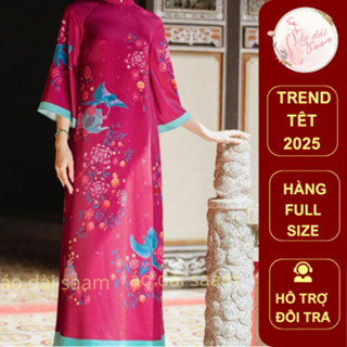 Áo dài nữ cách tân Xéo Xọ thiết kế Xuân Chỉ Chính Đán bộ sưu tập Tết 2024 áo dài saam cover :1