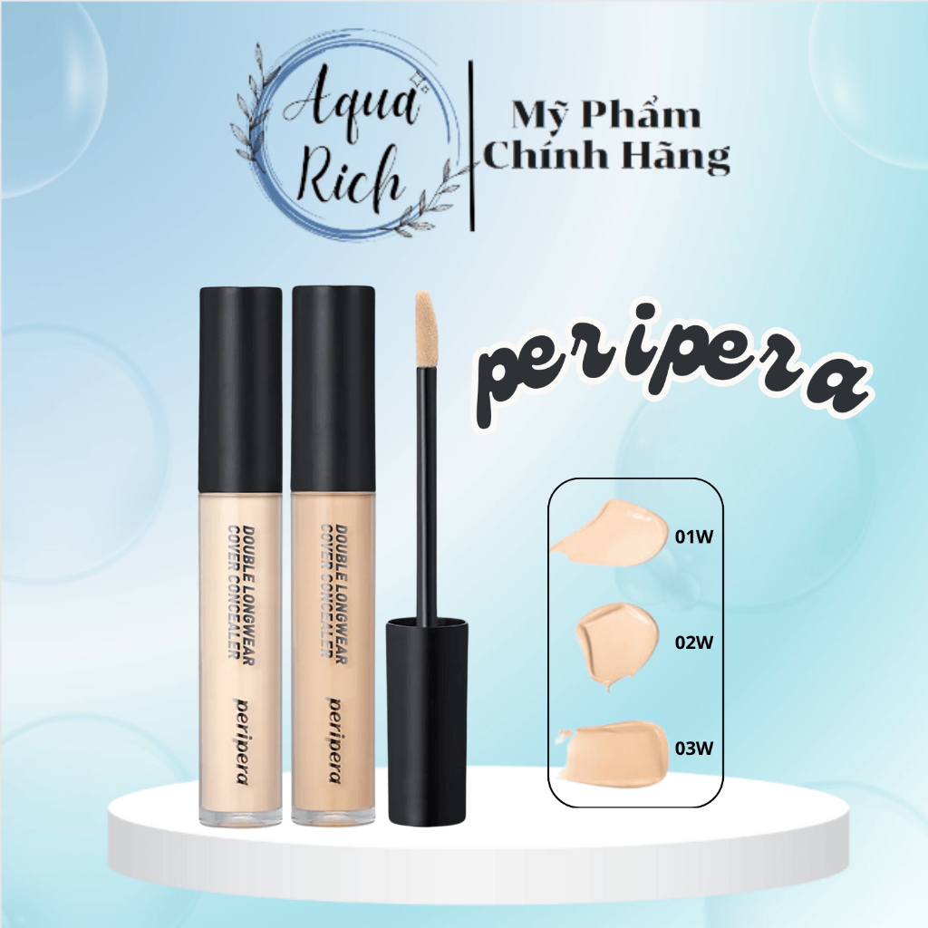 Kem Che Khuyết Điểm Ink Peripera Double Longwear Cover Concealer 5.5g [01 - 02 -03] | BigBuy360 - bigbuy360.vn