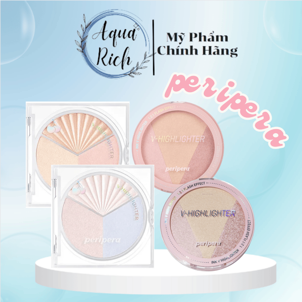 Phấn Highlight Bắt Sáng Peripera Ink V-Highlighter [01 - 02]