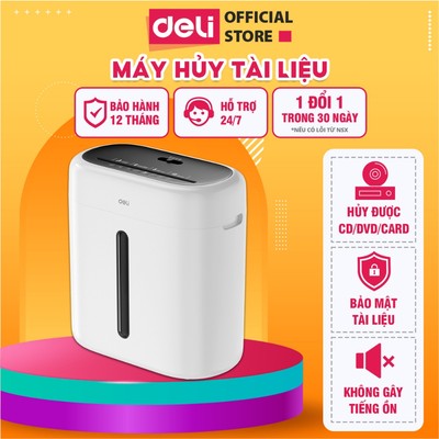 Máy Huỷ Tài Liệu Deli ET001 Cao Cấp Công Suất Lớn Máy Huỷ Giấy Tờ Phù Hợp Cho Văn Phòng Doanh Nghiệp