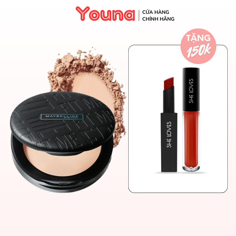 Phấn Phủ Kiềm Dầu Mịn Lì 16H, Che Phủ, Chống Nắng SPF32 PA+++ Maybelline New York Fit Me Compact 6
