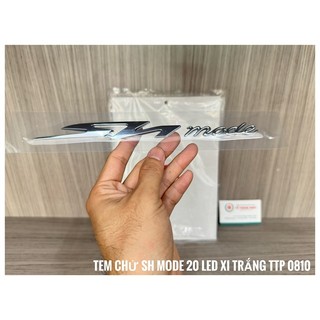 Tem chử SH Mode Led Xi Trắng zin ( 1 Miếng )