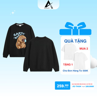 Áo Sweater Nam Nữ CAPYBARA Form Rộng Chất Liệu Nỉ Chân Cua Premium Unisex Thời Trang - SWT01