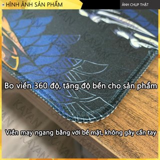 Miếng Lót chuột chống nước cỡ lớn Doraemon 80x30cm và 90x40, dày 3mm, có bo viền