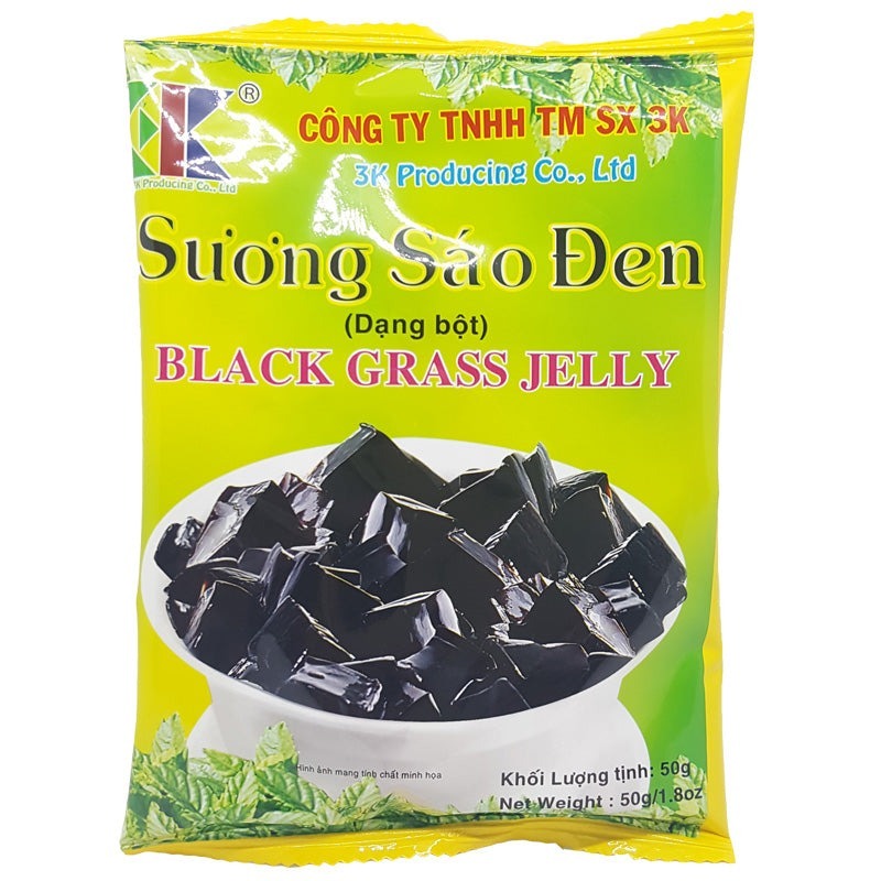 Bột sương sáo đen  50gr làm thạch sương sáo dẻo ngon