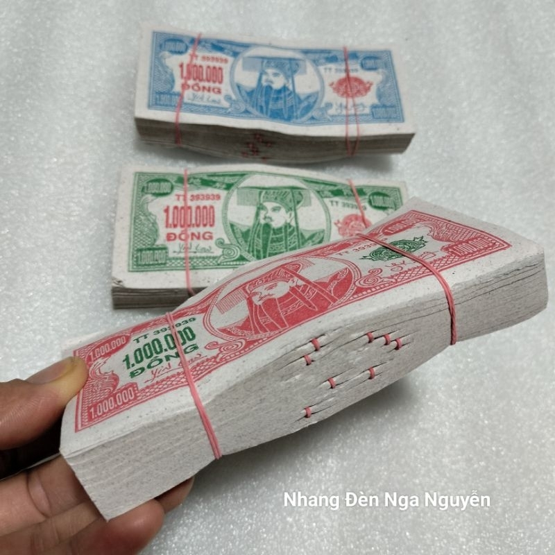 Giấy cúng tiền đô 3 màu sắc (cục 10 xấp)