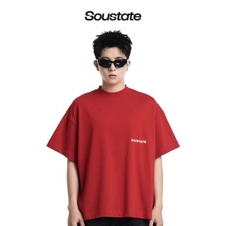 Áo Thun Big Boxy State 100% Cotton (Đỏ) - SOUSTATE Chính Hãng