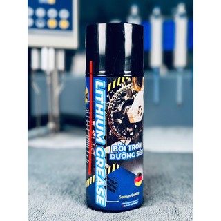  Dưỡng sên mỡ bò xanh chống văng bám sên-SPRAYKING chai dạng xịt 400ml gốc mỡ bò lithium xanh 