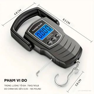 ```Cân điện tử cầm tay với khả năng đo trọng lượng lên tới 75kg, tiện lợi cho mọi nhu cầu sử dụng.```