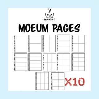 COMBO 10 SHEETS/TỜ MOEUM DÙNG CHO BINDER A4 (NHIỀU LOẠI)