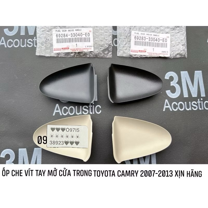 NẮP CHE VÍT TAY MỞ CỬA TRONG TOYOTA CAMRY 2006-2013 XỊN CHÍNH HÃNG 69284-33040-E0. 69283-33040-E0