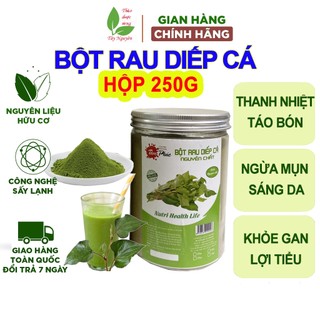  Bột rau diếp cá sấy lạnh  hộp 250g  bột diếp cá nguyên chất Tâm Phúc bột rau củ 