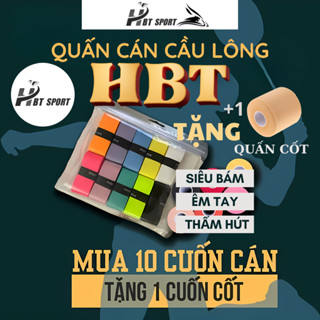 Quấn Cán Vợt Cầu Lông HBT, Cuốn Cán Siêu Thấm Mồ Hôi Êm Tay