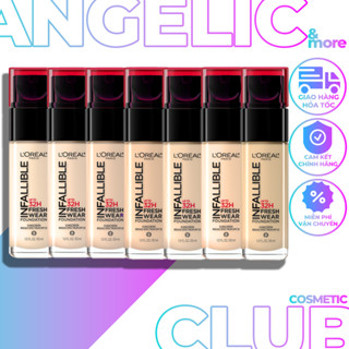 Kem Nền Loreal, Kem Nền L'Oreal Infallible Foundation Up To 32H Fresh Wear Sunscreen SPF25 Vitamin C