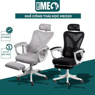 Ghế Công Thái Học CTH-MEO20 Ghế xoay văn phòng Ngả Lưng Ngồi Làm Việc, Học Tập Thư Giãn Chống Đau Mỏi Cột Sống-Meo Store