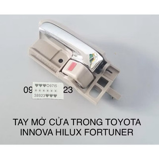 TAY MỞ CỬA TRONG INNOVA HILUX FORTUNER MẠ CROM CẤP GIÁ RẺ