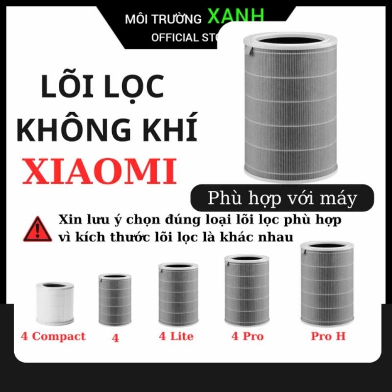 Lõi lọc không khí Xiaomi Mi Air purifier 4/ 4Pro/ 4 Lite/ 4 Compact/ Pro H. Bản quốc tế