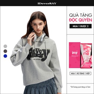 [Hộp hoa]Áo hoodie unisex cao cấp chính hãng IDEVERRAY [Heartbeat - Rung động] Signature chất nỉ bông 350gsm