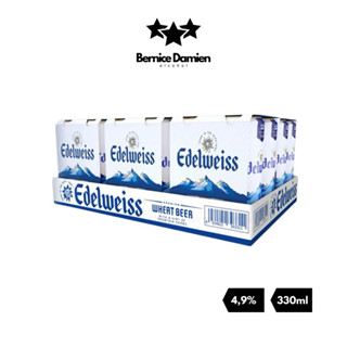   Thùng  Bia Edelweiss độ cồn 4,9% 330ml Thùng 24 lon Đậm Vị - Có ship Hỏa Tốc 