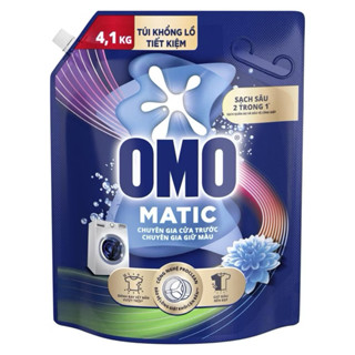 Nước giặt OMO Matic Cửa trước Giữ Màu 4,1kg/túi
