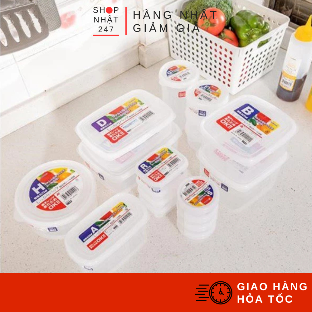 Hộp nhựa đựng thực phẩm NAKAYA nội địa Nhật Bản
