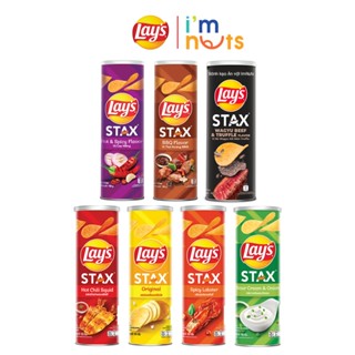 Snack Khoai tây Lays Stax đủ vị lon 100g