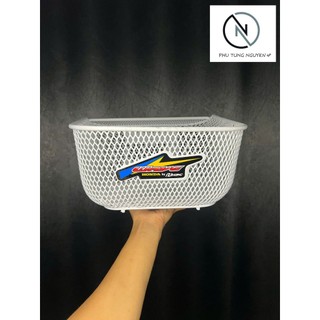 Rổ H2C lưới thái gắn Wave nhỏ màu trắng, đen ( pát 1 lổ trên 2 lổ dưới )