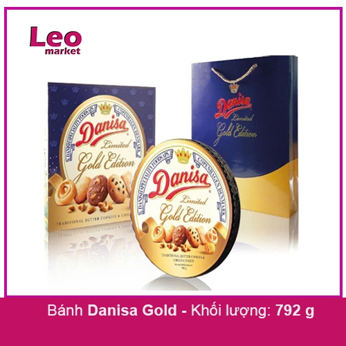 Bánh Quy Bơ Danisa Gold 792g (Kèm túi) Indonesia
