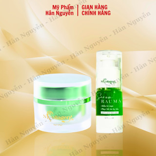  Bộ sản phẩm giảm mụn cho da dầu nhạy cảm dưỡng trắng mờ thâm Ncollagen Hân Nguyễn 55g 8938526572300 