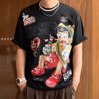  Áo Thun Nam Streetwear in hình 100% Cotton Chính Hãng Local Brand Adamtino  A2819  