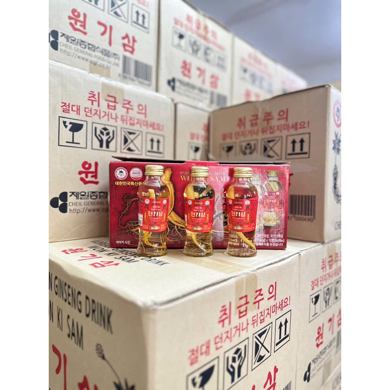 Nước Hồng Sâm/ Nhân sâm có củ Có Củ Won Ki Sam 120mlx10 chai
