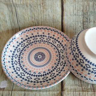 dĩa sứ lòng sâu 20cm - dĩa sứ lòng sâu