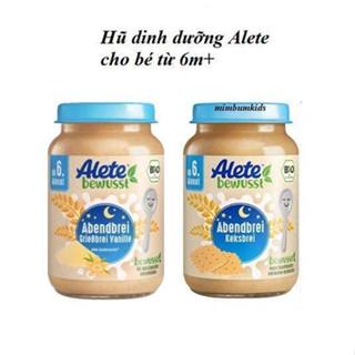 [2026] Hũ Dinh Dưỡng ALETE Đức 190g, ngũ cốc dinh dưỡng Alete ăn liền cho bé từ 6 tháng, mận nghiền, mận đen Gerber