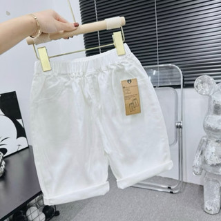   17-28kg  quần kaki đùi lửng trơn cho bé trai  bé gái vải kaki mềm đẹp 