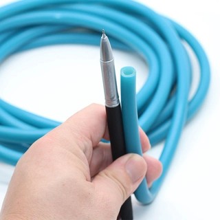 1m Dây thun tròn ống 10mm cỡ 60100 màu xanh dương lõi trắng bền tập Yoga [ Thạnh AST ]