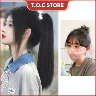 Tóc giả ngoặm thẳng,ngoặm xoăn, tóc ngoặm buộc tóc giả đuôi ngựa cao cấp