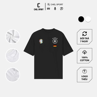 Áo thun logo thêu flag Đức Euro 100% cotton cao cấp [ẢNH THẬT]